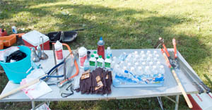 The Command Post: Tools, gloves and water for those who come equipped only with the spirit to help enhance the midtown life.