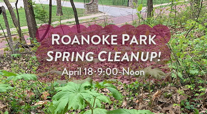 Roanoke Park Spring Cleanup, April 18, 2026
